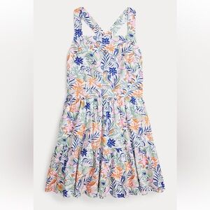 Ralph Lauren Tropical Print Linen Cotton Little Girl Dress Size 4